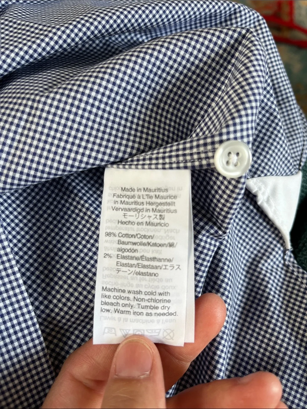 J. Crew blue white